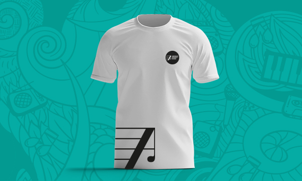 Camiseta Artística Mandala Verde e Branco – APM
